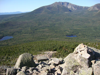 Looking down the South Turner Mountain Trail