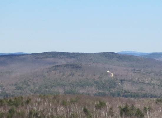 Bacon Ledge (right) as seen from Pitcher Mountain