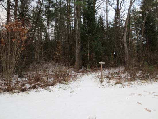 The Mt. Kinsman Trail trailhead off Route 116