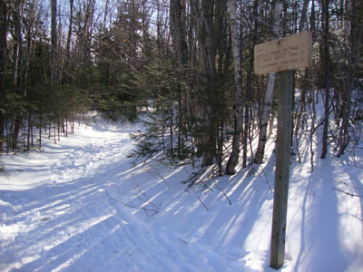 The Greeley Ponds Ski Trail trailhead