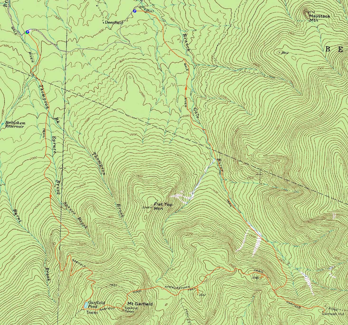 Mt. Garfield, Garfield Ridge (West Peak), Garfield Ridge (East Peak