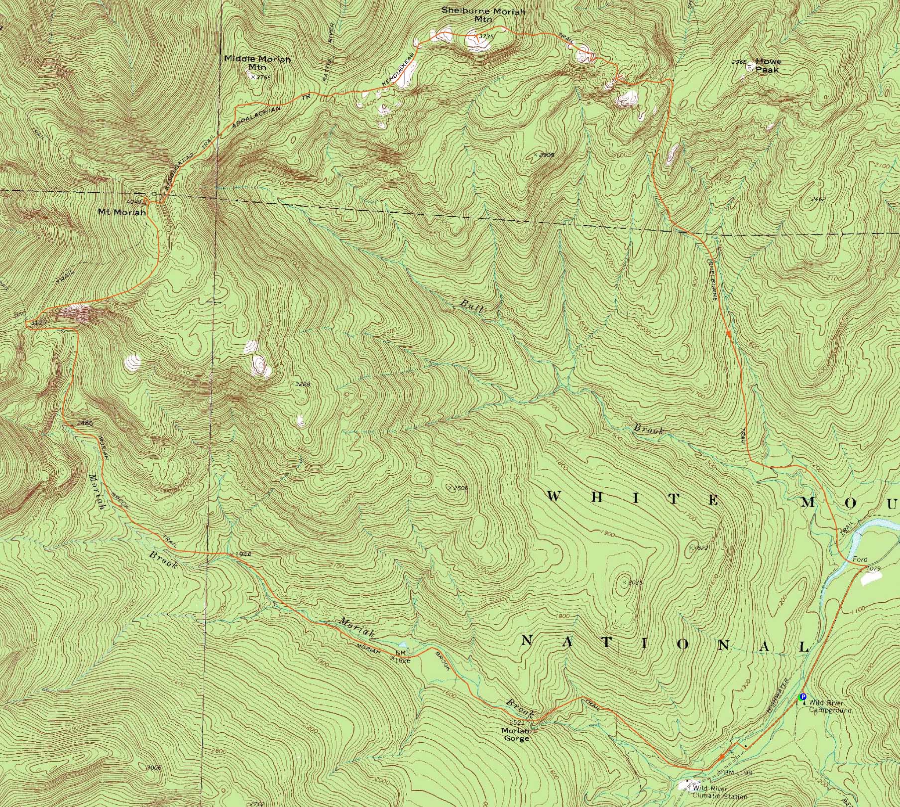 Mt. Moriah, Shelburne Moriah Mountain New Hampshire August 1, 2010