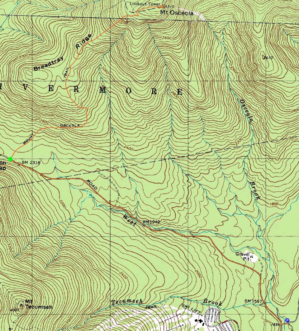 Mt. Osceola New Hampshire March 19, 2011 Hike Trip Report