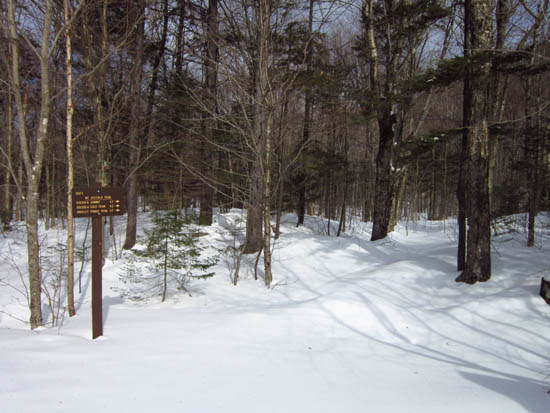 Mt. Osceola Trail trailhead at the Tripoli Road parking lot
