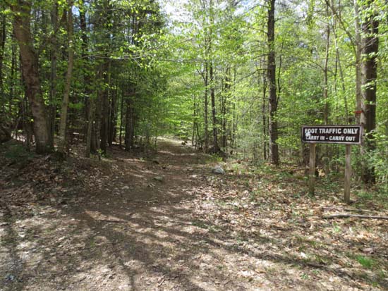 The Fauver Trail trailhead