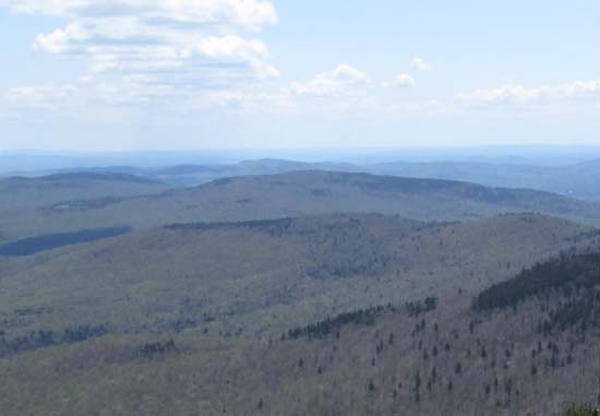 Tinkham Hill (second ridge, right) as seen from Mt. Cardigan