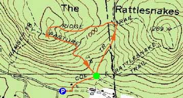 Topographic map of West Rattlesnake