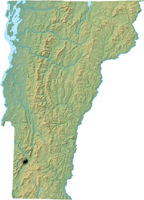 vermont map relief mountains mountain vt peaks equinox state geography mt summit franklinsites stark general dorset features peak facts gile