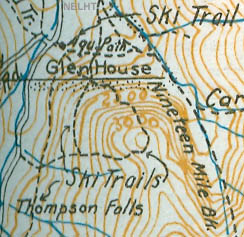 1934 AMC map of Little Wildcat Mountain
