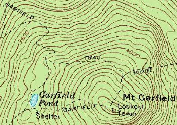 1983 USGS map of Garfield Pond