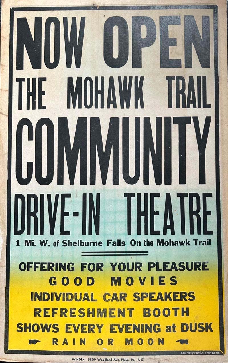 Mohawk Trail Community Drive In Ad