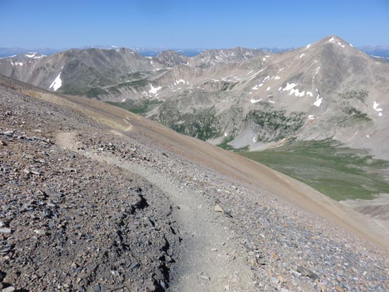 Descending Mt. Bross
