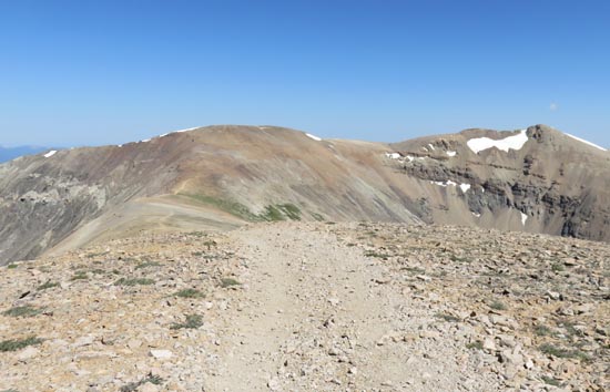 Mt. Cameron (left) as seen from Mt. Bross