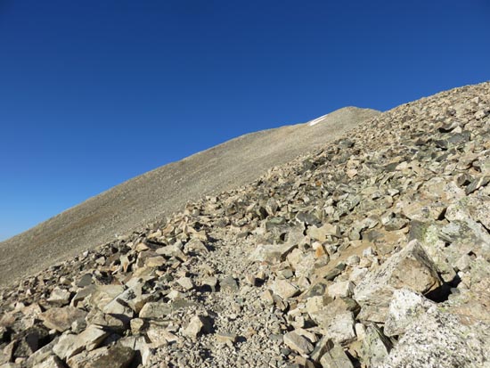 Ascending the East Face of Mt. Democrat