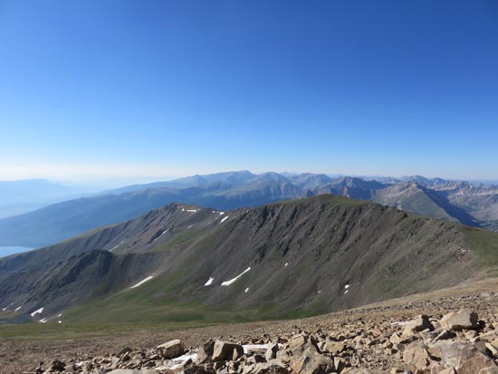 Looking southeast from Mt. Elbert - Click to enlarge