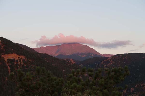 Pikes Peak as seen from Red Mountain