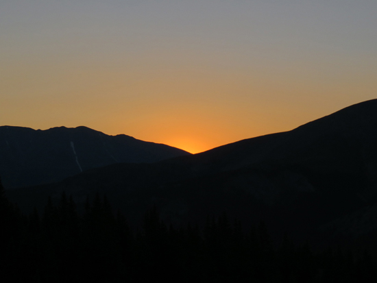The sunrise