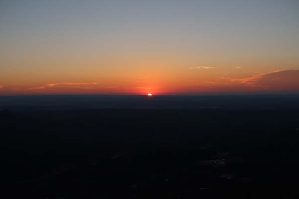 The sunrise from Red Mountain - Click to enlarge