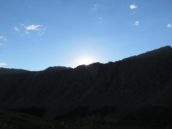 Sunrise from the Grays Peak Trail