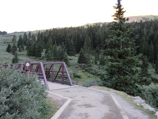 The Grays Peak Trail trailhead