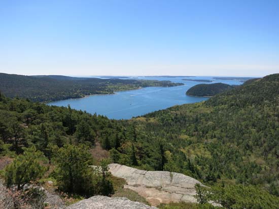 Looking at Somes Sound from Acadia Mountain - Click to enlarge