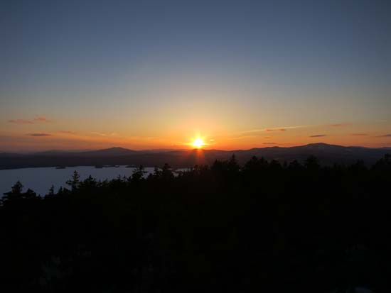 The sunset from the Bald Mountain observation tower - Click to enlarge