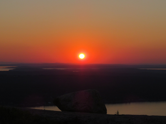 The sunset from Bald Peak - Click to enlarge