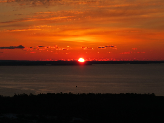 The sunrise from Beech Hill - Click to enlarge