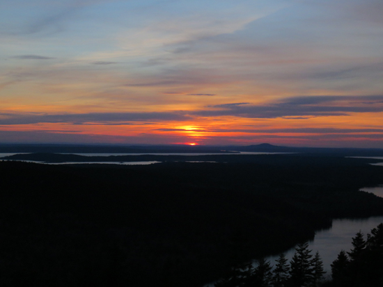 The sunset as seen from near the summit of Beech Mountain - Click to enlarge