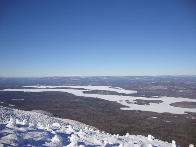 Looking at Flagstaff Lake from Avery Peak - Click to enlarge