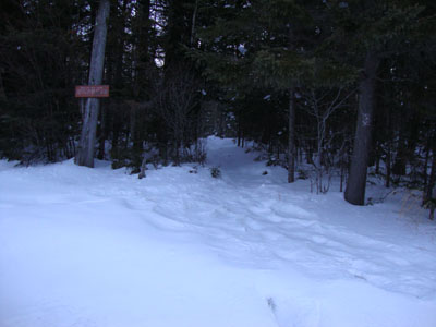 The Appalachian Trail trailhead on Route 27