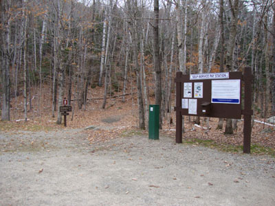 The Bickford Brook Trail trailhead