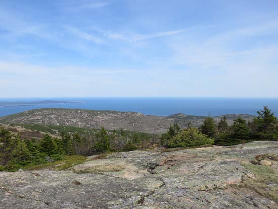 Looking at the Champlain Ridge from Cadillac Mountain - Click to enlarge
