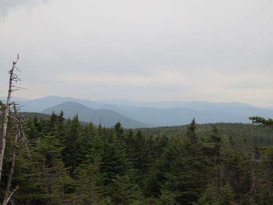 Hazy views from near the summit of Caribou Mountain - Click to enlarge