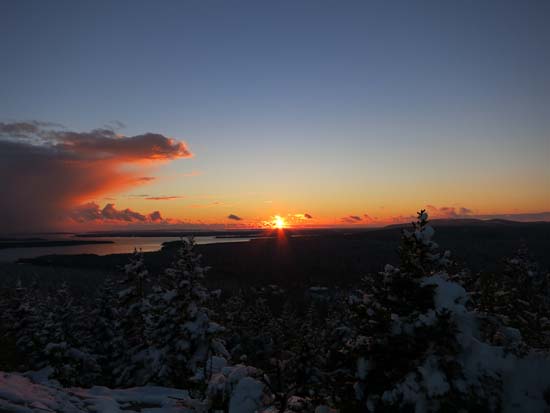The sunset from Day Mountain - Click to enlarge