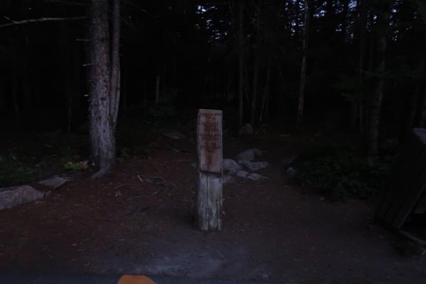 The Gorham Mountain Trail trailhead