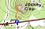 Topographic map of Jockey Cap