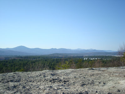 Looking at Kearsarge North Mountain and toward Evans Notch from the top of Jockey Cap - Click to enlarge