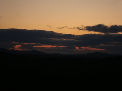 The sunset as seen from Jockey Cap - Click to enlarge