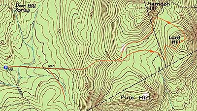 Topographic map of Lord Hill - Click to enlarge