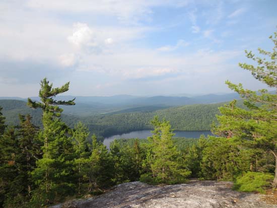 Looking at Horseshoe Pond from near the summit of Lord Hill - Click to enlarge