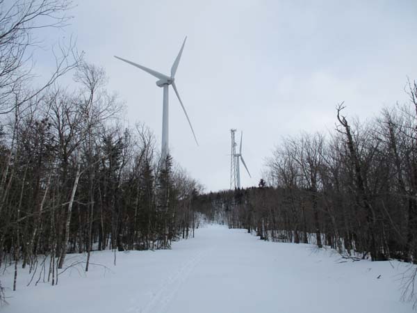 The trail on the ridge