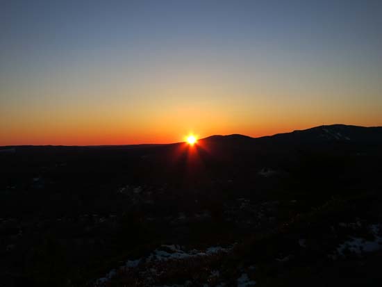 The sunset from Mt. Battie - Click to enlarge