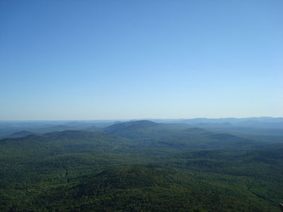 Looking south from the Mt. Blue summit - Click to enlarge