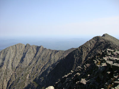 The Knife's Edge as seen from Baxter Peak - Click to enlarge