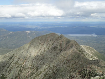 Pamola and Chimney Peak as seen from South Peak - Click to enlarge