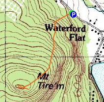 Topographic map of Mt. Tire'm