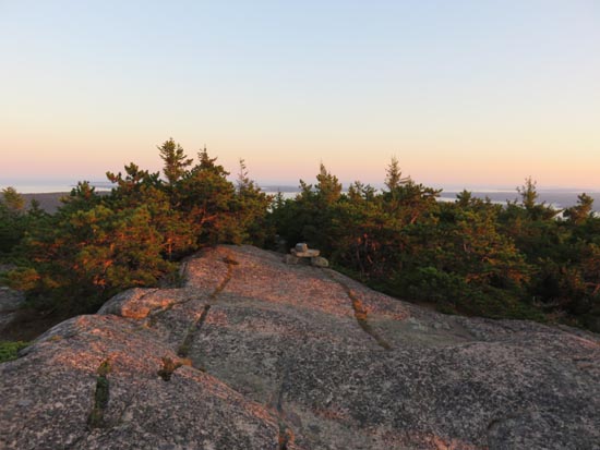 Heading up the Norumbega Mountain Trail