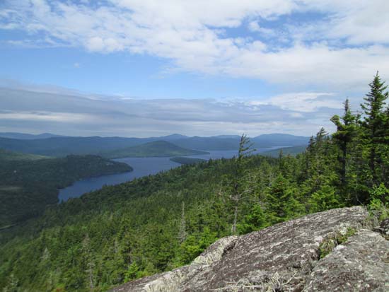 Looking northwest over Aziscohos Lake from near the summit of Observatory Mountain - Click to enlarge