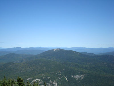 Looking northeast from the Old Speck Mountain lookout tower at Baldplate Mountain - Click to enlarge